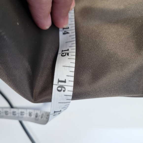 Hexagona Hand Bag Tote Leather Handles Amd Accents Silver Tone Hardwear - Picture 9 of 10